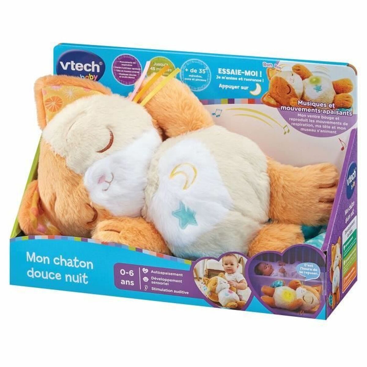 Juguete Musical Vtech Baby My Kitten Sweet Night 36 x 25 x 14 cm - Tuparafarma