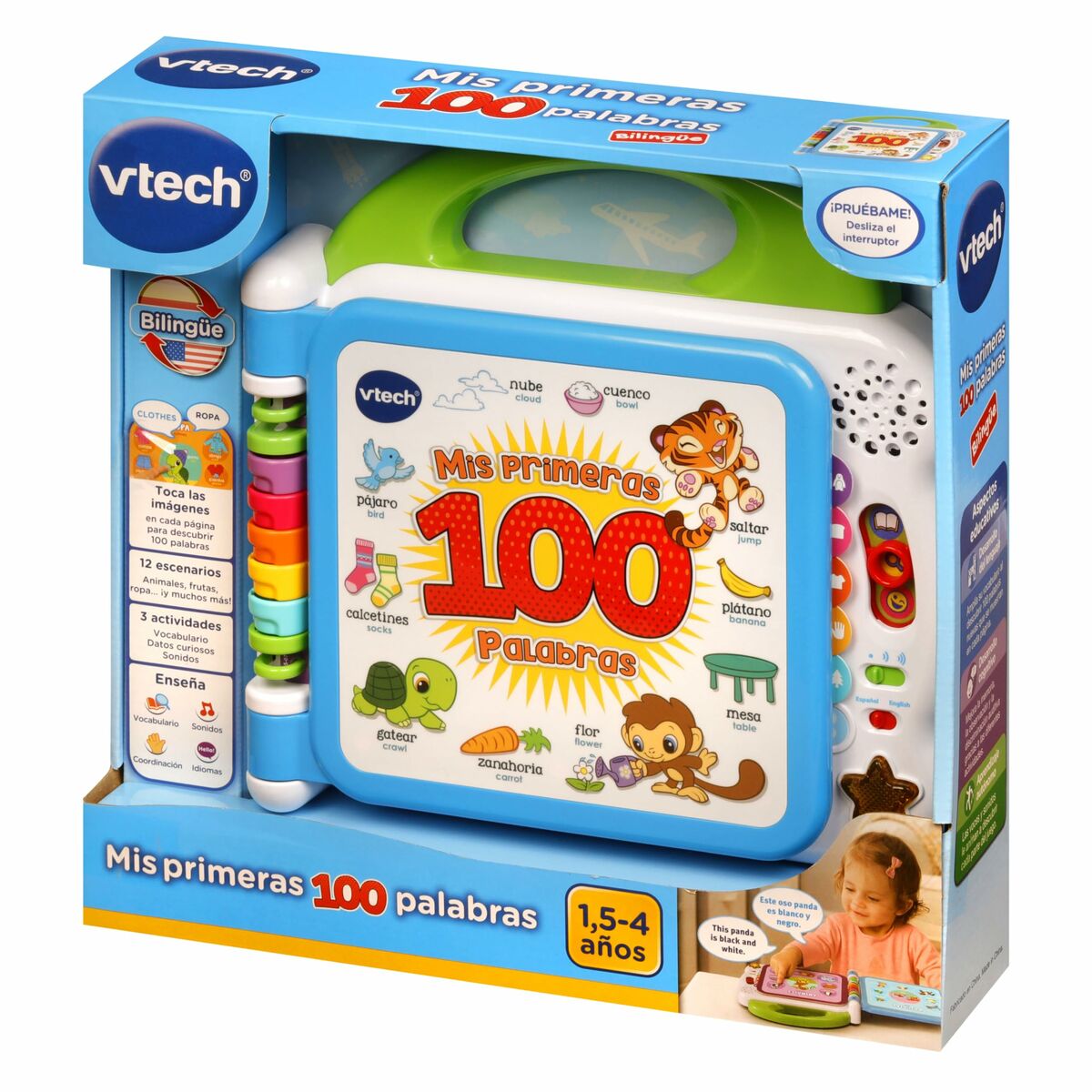 Libro interactivo infantil Vtech Mis primeras 100 palabras - Tuparafarma
