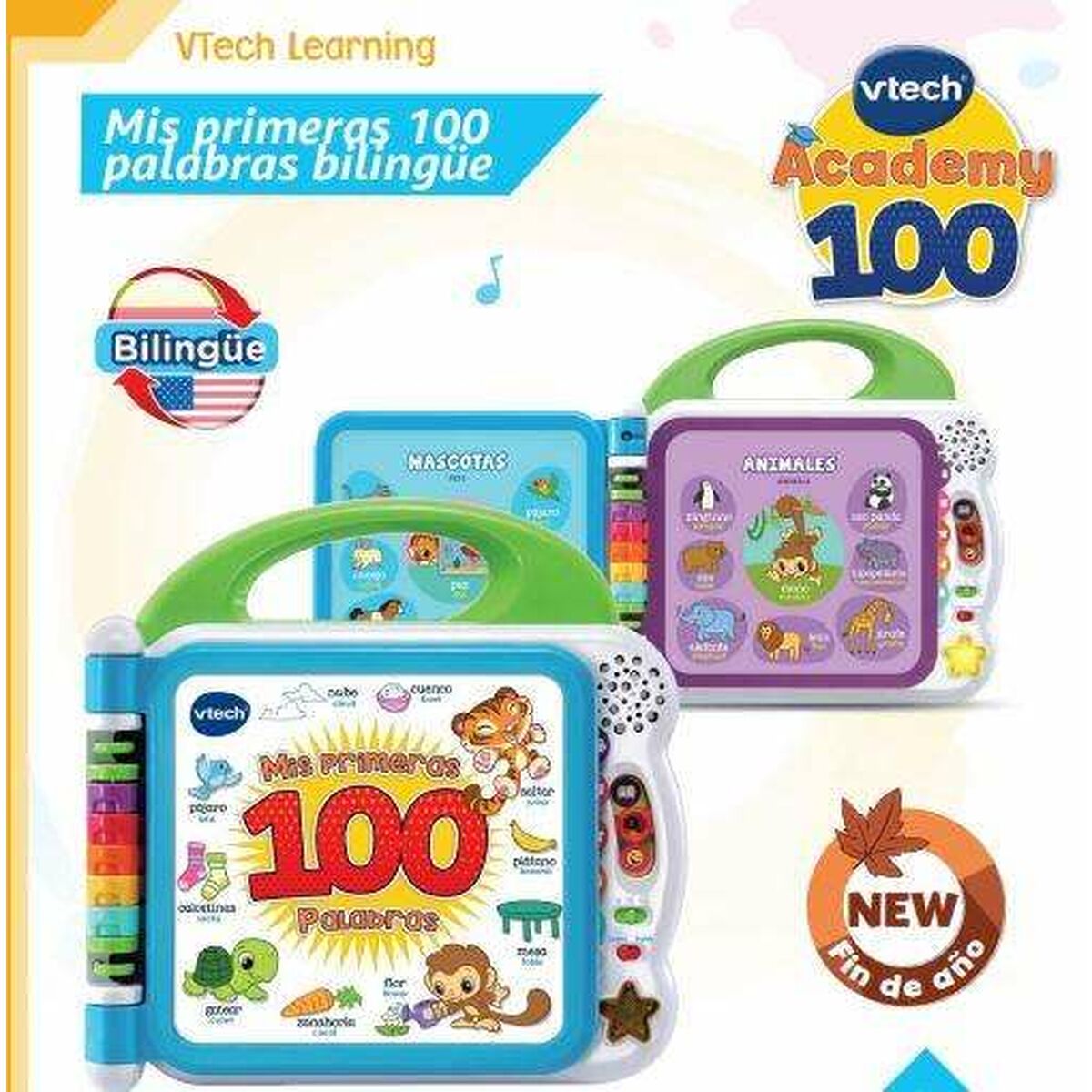 Libro interactivo infantil Vtech Mis primeras 100 palabras - Tuparafarma