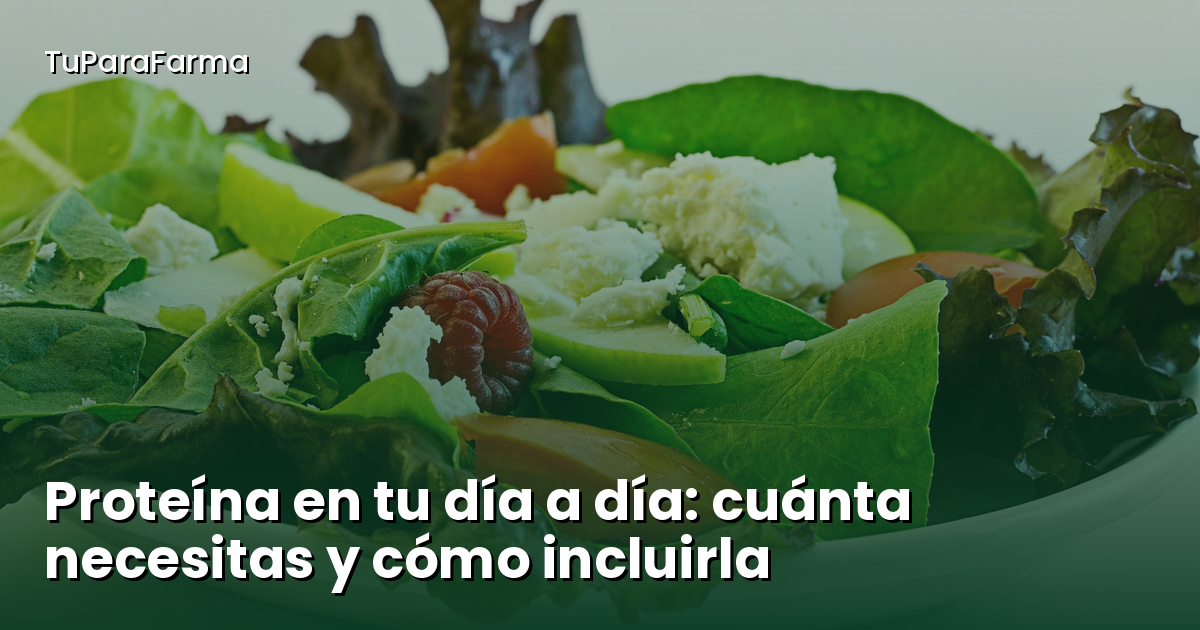 Proteína en tu día a día: cuánta necesitas y cómo incluirla en cada comida sin complicarte